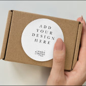 Custom Graphic Classic Round Sticker Labels ラベル