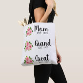 Custom Great Grandma Tote Bag Personalized Grandma トートバッグ (クローズアップ)