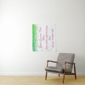 Custom Green Backdrop Anniversary Party Photo Prop タペストリー (インサイチュ)