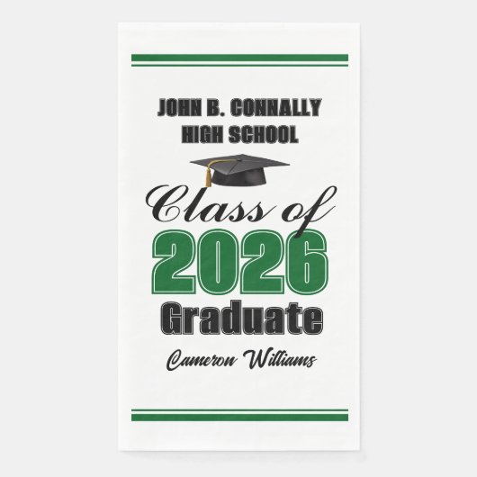 Custom Green Class of 2026 Graduation Party (正面)