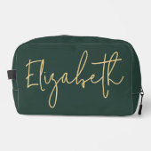 Custom Green Cosmetic Pouch Gift for Mom & Grandma ドップキット (正面)
