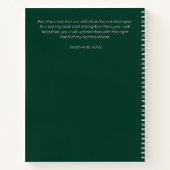 Custom Green Floral Postpartum Journal | New Moms ノートブック (裏面)