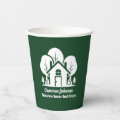 Custom Green Forest House Real Estate Company 紙コップ (正面)