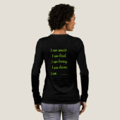 Custom GREEN I Am Tri-Blend Shirt トライブレンドＴシャツ (背面全体)
