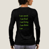 Custom GREEN I Am Tri-Blend Shirt トライブレンドＴシャツ (背面)