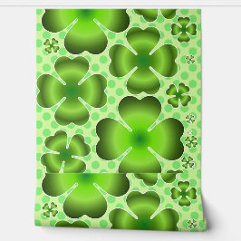 Custom Green Lucky Clover Pattern Gift 壁紙