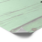 Custom Green Soccer Birthday Welcome ポスター (角)