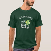 Custom Green St. Patrick's Day Team--I Feel Lucky Tシャツ (正面)