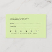 Custom Greenleaf Nursery Branding ロイヤリティカード (裏面)