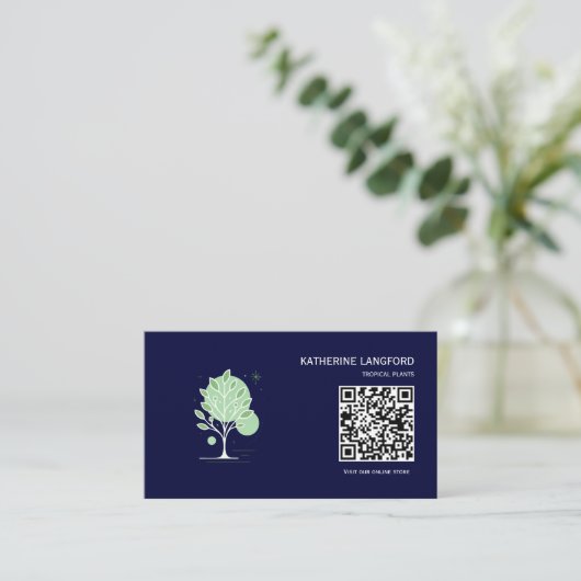 Custom Greenleaf Nursery Branding  名刺 (スタンド正面)