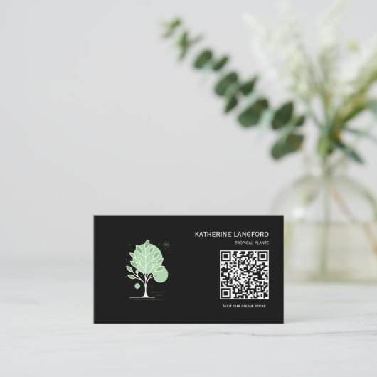 Custom Greenleaf Nursery Branding  名刺 (スタンド正面)