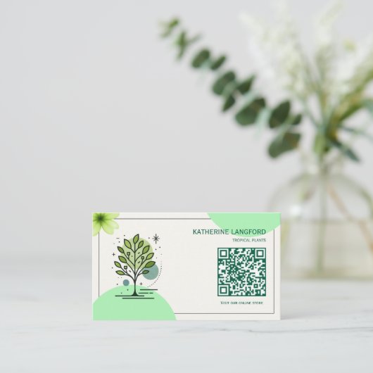 Custom Greenleaf Nursery Branding  名刺 (スタンド正面)