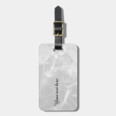 Custom grey crystal luggage tag ラゲッジタグ (正面縦)