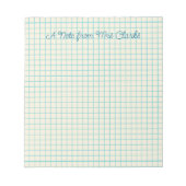 Custom Grid Teacher ノートパッド (正面)