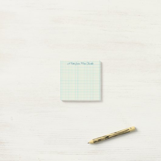 Custom Grid Teacher Post-it® Notes  ポストイット (デスク上)