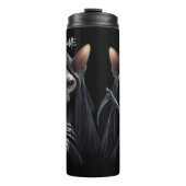 Custom Grim Reaper Sphynx Cat Skeleton Funny Cats タンブラー (正面)