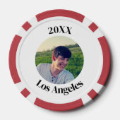 Custom Groom Face Bachelor Party  ポーカーチップ (裏面)