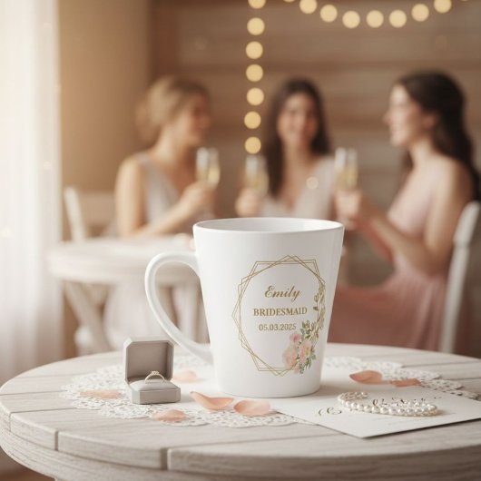 Custom groomsman mug, Bridesmaid proposal gift mug カフェラテマグ