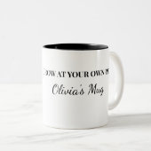 Custom Grow At Your Own Pace Mug ツートーンマグカップ (正面右)