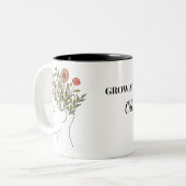 Custom Grow At Your Own Pace Mug ツートーンマグカップ (正面左)