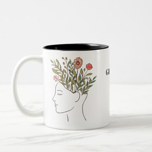 Custom Grow At Your Own Pace Mug ツートーンマグカップ (左)