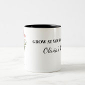 Custom Grow At Your Own Pace Mug ツートーンマグカップ (中央)