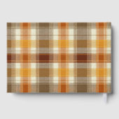 Custom Guest Book Gingham Style Vacation Rentals ゲストブック (裏面)