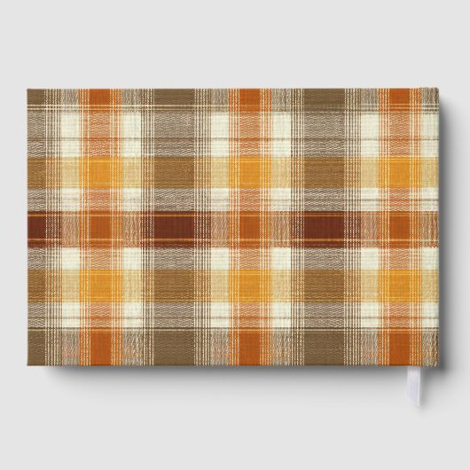 Custom Guest Book Gingham Style Vacation Rentals ゲストブック (裏面)