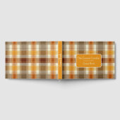 Custom Guest Book Gingham Style Vacation Rentals ゲストブック (全面)