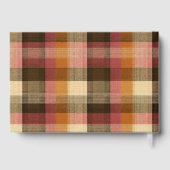 Custom Guest Book Gingham Style Vacation Rentals ゲストブック (裏面)