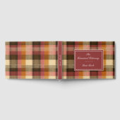 Custom Guest Book Gingham Style Vacation Rentals ゲストブック (全面)