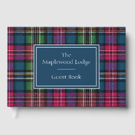 Custom Guest Book Gingham Style Vacation Rentals ゲストブック