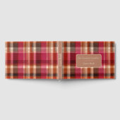 Custom Guest Book Gingham Style Vacation Rentals ゲストブック (全面)