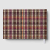 Custom Guest Book Gingham Style Vacation Rentals ゲストブック (裏面)