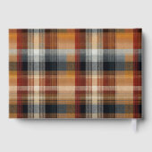 Custom Guest Book Gingham Style Vacation Rentals ゲストブック (裏面)