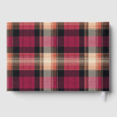 Custom Guest Book Gingham Style Vacation Rentals ゲストブック (裏面)