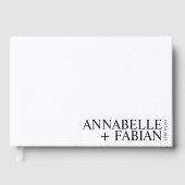 Custom Guest Book, Personalized Luxury Wedding Gue ゲストブック (正面)