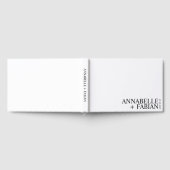 Custom Guest Book, Personalized Luxury Wedding Gue ゲストブック (全面)