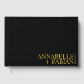 Custom Guest Book, Personalized Luxury Wedding Gue ゲストブック (正面)