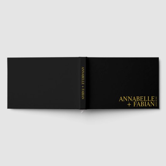 Custom Guest Book, Personalized Luxury Wedding Gue ゲストブック (全面)