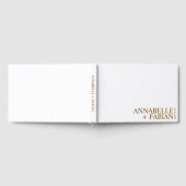 Custom Guest Book, Personalized Luxury Wedding Gue ゲストブック (全面)