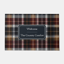 Custom Guest Door Mat Gingham Vacation Rentals ドアマット