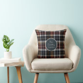 Custom Guest Throw Pillow Gingham Vacation Rentals クッション (椅子)