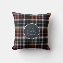 Custom Guest Throw Pillow Gingham Vacation Rentals クッション