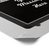 Custom Guitar Amplifier Rock and Roll Themed ポスター (角)