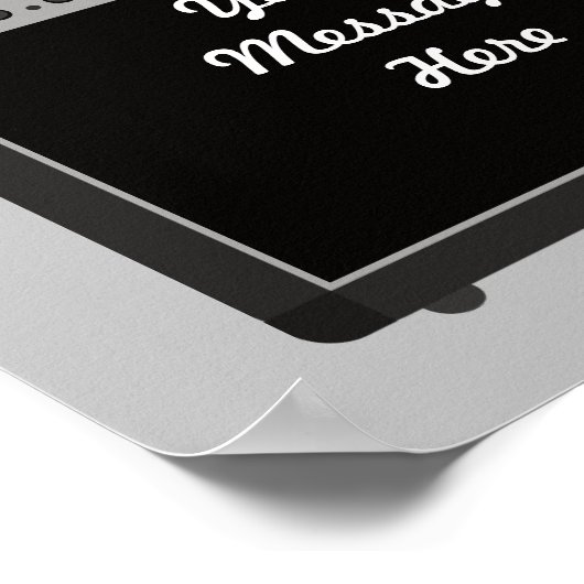 Custom Guitar Amplifier Rock and Roll Themed ポスター (角)