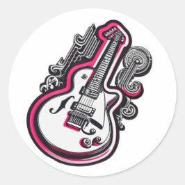 Custom Guitar Stickers ラウンドシール