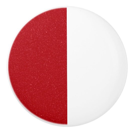 Custom Half Tomato Red Ceramic Pull Drawer Knob セラミックノブ (正面)