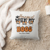 Custom Halloween Hangin' with my Boos クッション (ブランケット)