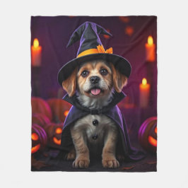 Custom Halloween Pet Blanket | Spooky & Cute Gift フリースブランケット